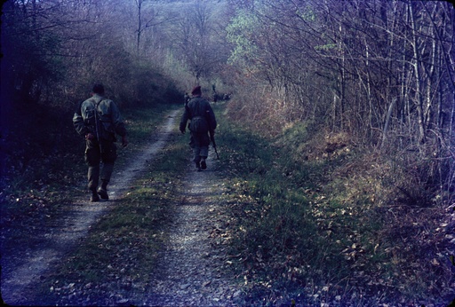 reconnaissance d'une piste dans le Camp de CAYLUS "  