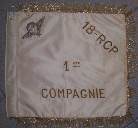   " Fanion de la 1° Compagnie  BLANC "