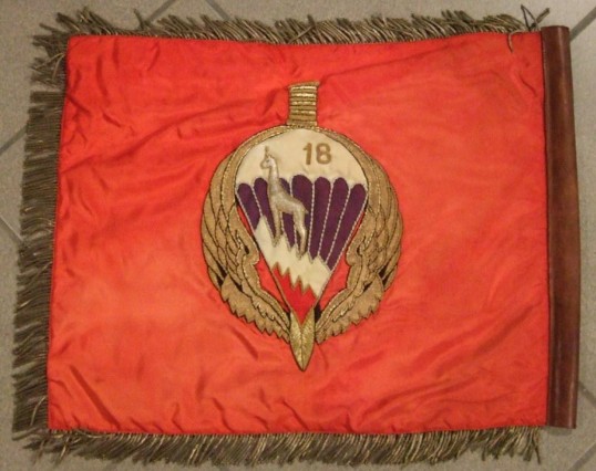 Fanion Régimentaire ou Colonel détenu par le Musée des Parachutistes