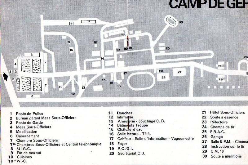 plan du camp de Ger