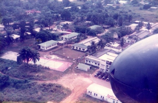 Survol du CAMP du 6° BIMa à LIBREVILLE