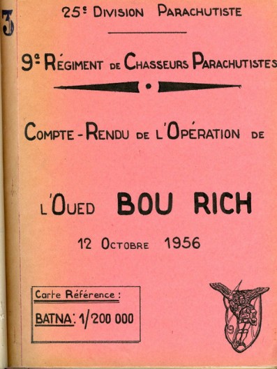 Le 12 Octobre la 4° Compagnie en bouclage se prècipite à la rescousse de la 2° Compagnie prise en embuscade . 6 kilomètres topo  pratiquement parcourus au pas de course en zone montagneuse . 