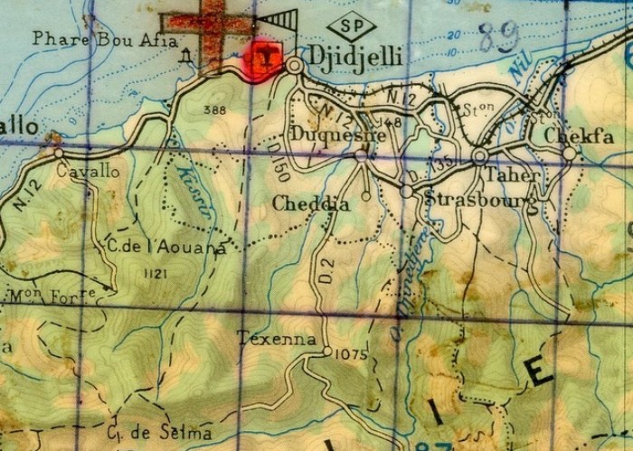 En passant par la route du littoral VERT est déposé au Col de AOUANA  à partir duquel les unités du 9° RCP fouillent le terrain en direction du Sud .A 19 heures regroupement A 20,30 départ pour DJIDJELLI