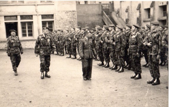 Photographie de la passation de Commandement de la 4° Compagnie 