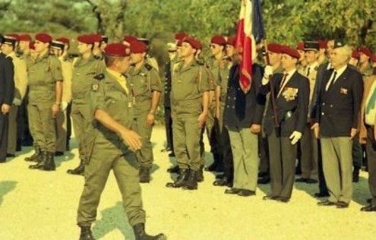 Les anciens du 1° R.C.P et le Drapeau de leur amicale