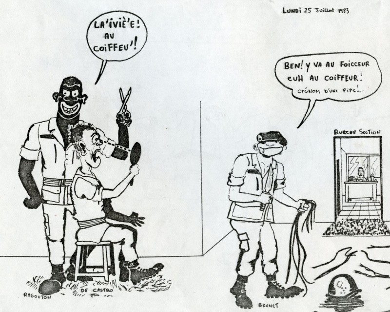       Passage chez le coiffeur le 25 juillet. 