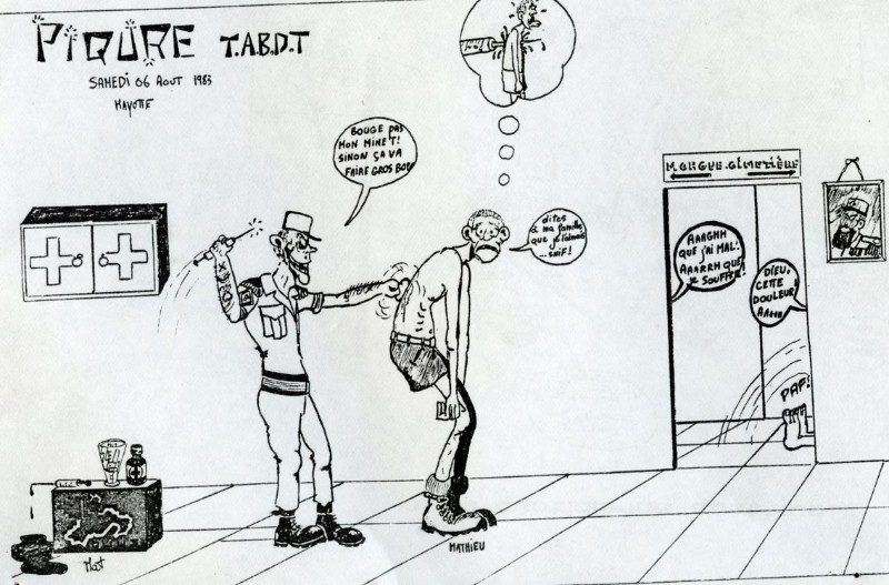  Piqure TABDT à l'infirmerie du DLEM