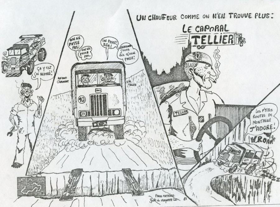 Mise à l'honneur du caporal conducteur TELLIER