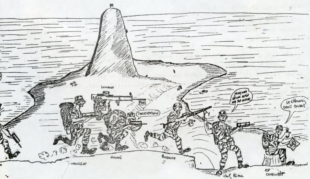 Attaque du CHUNGUI par la Section CHAROUSSET.